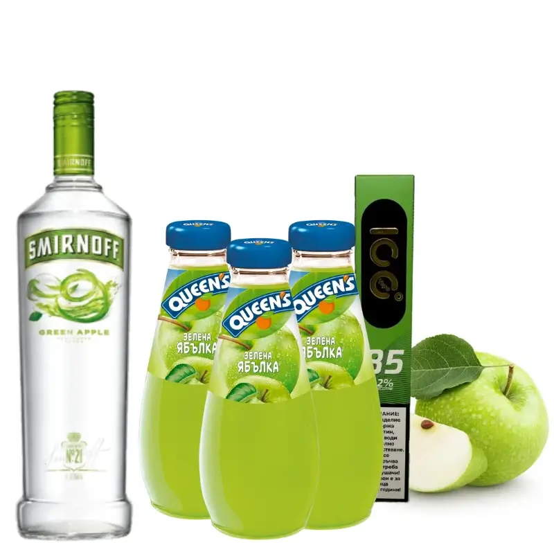 1л Водка Smirnoff + 3 Сока + 1 Вейп