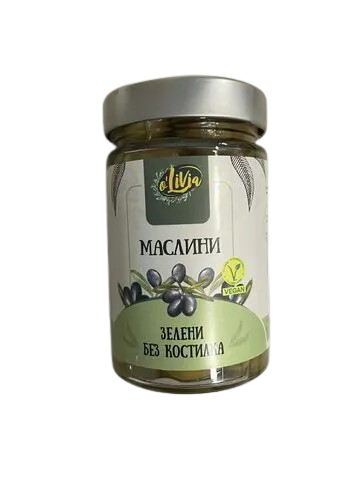 Маслини - зелени без костилка 140гр.