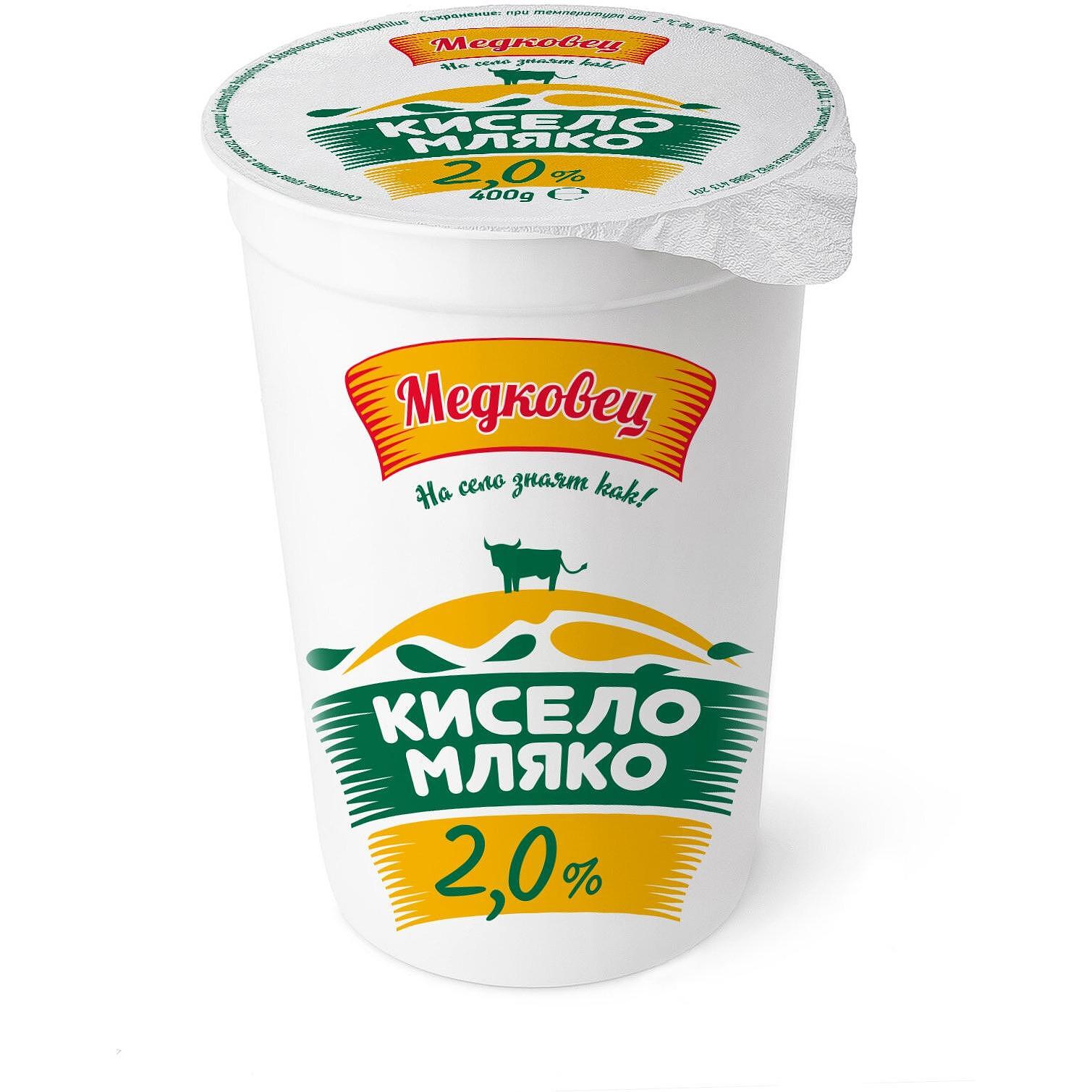 Кисело мляко "Медковец" 2%